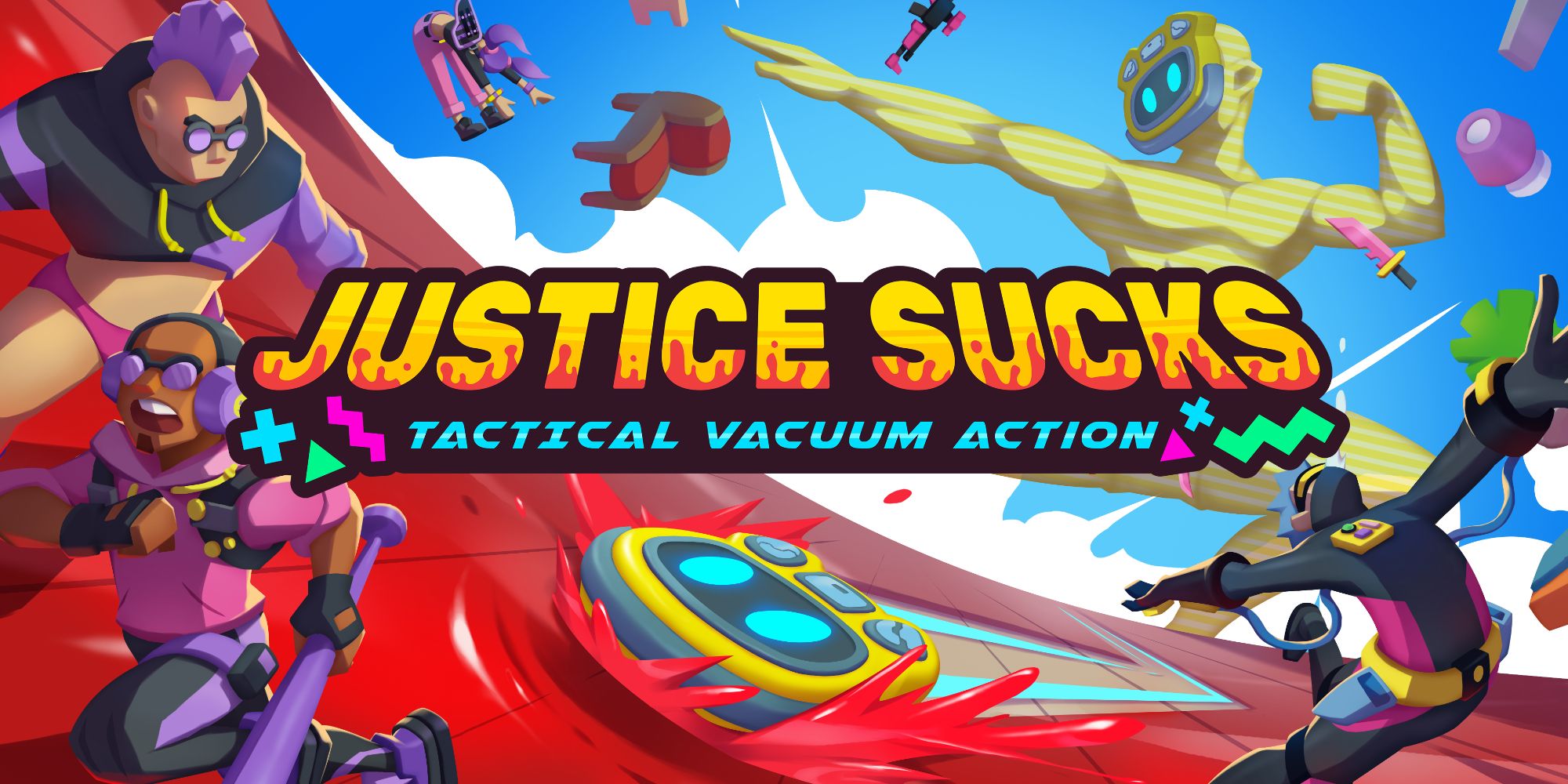Justice Sucks Review title and key art