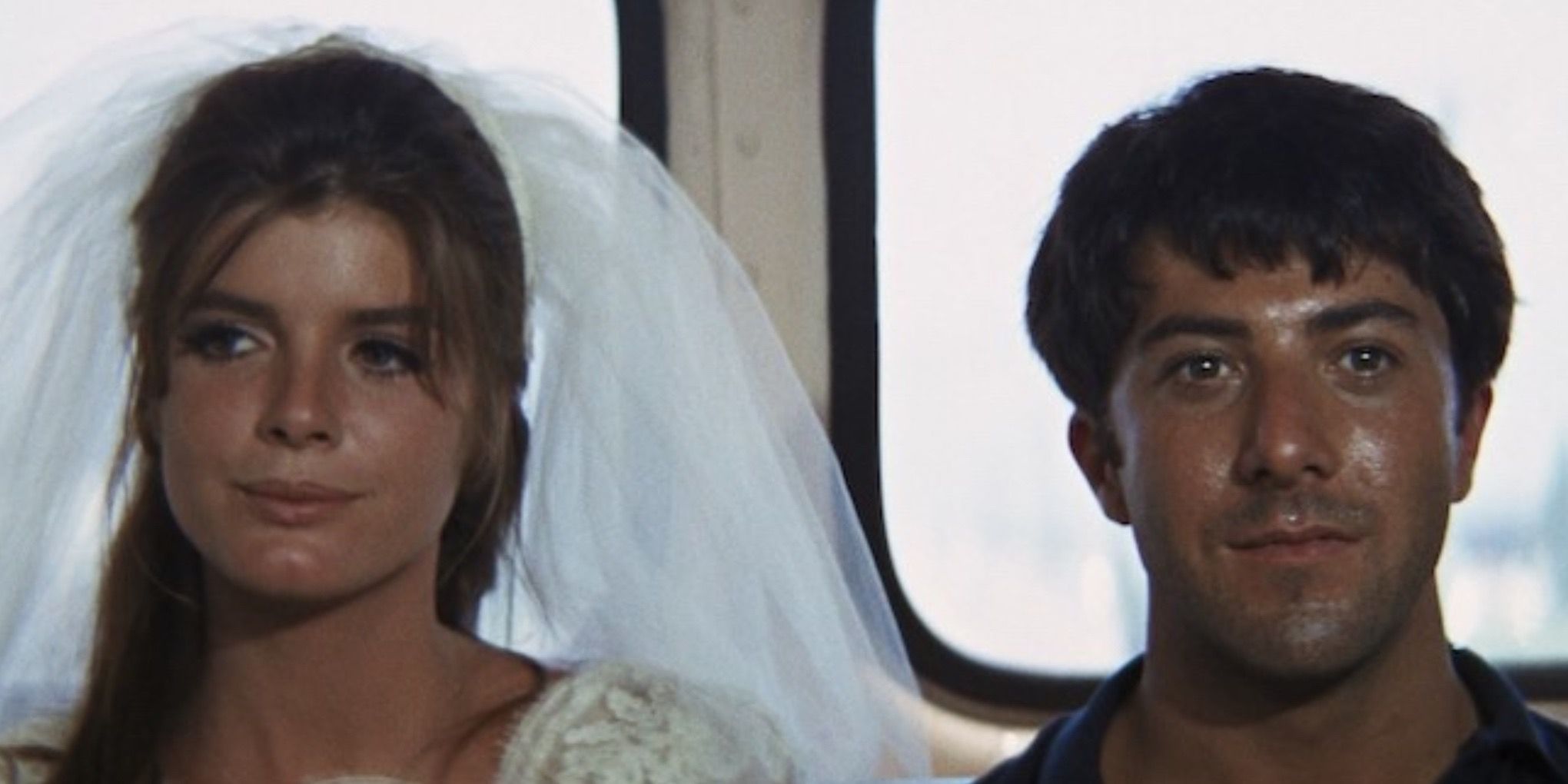 Katharine Ross and Dustin Hoffman in The Graduate (1967)