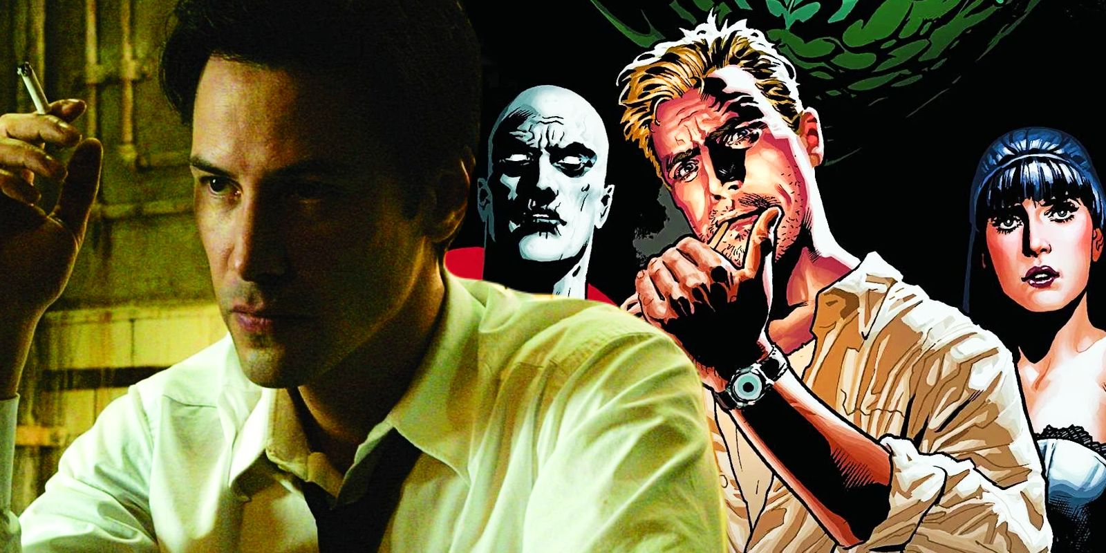 Keanu Reeves as Constantine and the Justice League Dark comics
