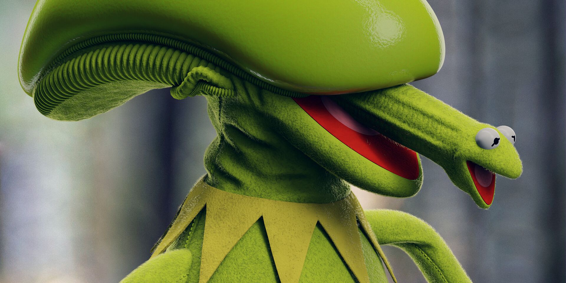 Kermit as a Xenomorph Fan Art