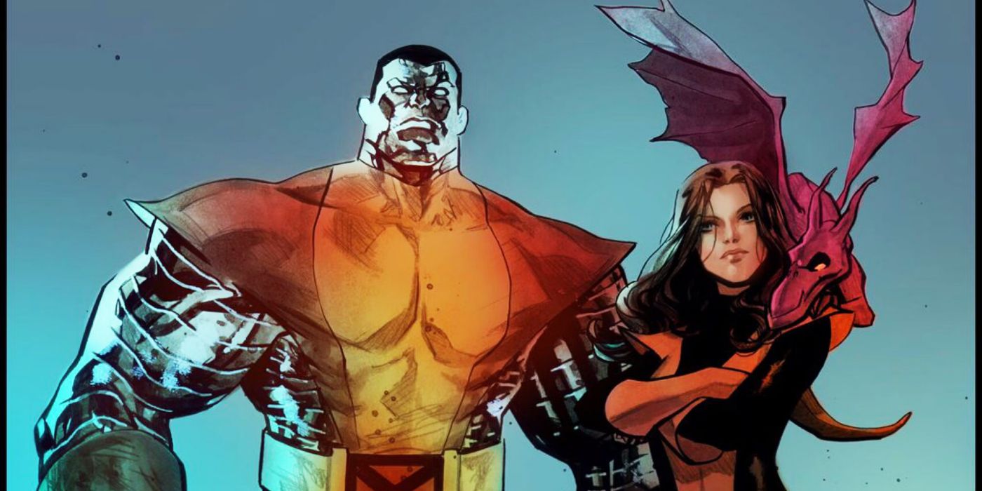 Kitty Pryde and Colossus stand side by side