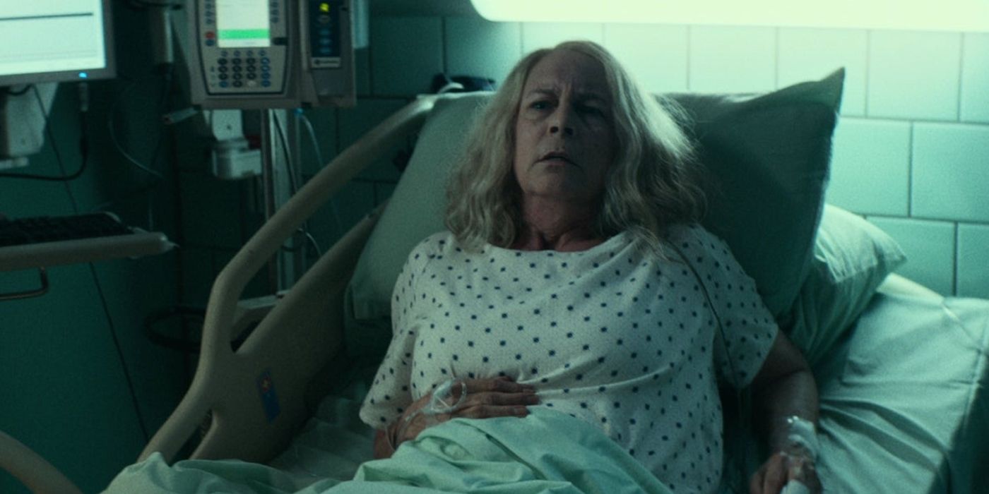 Laurie Strode in the hospital in Halloween Kills