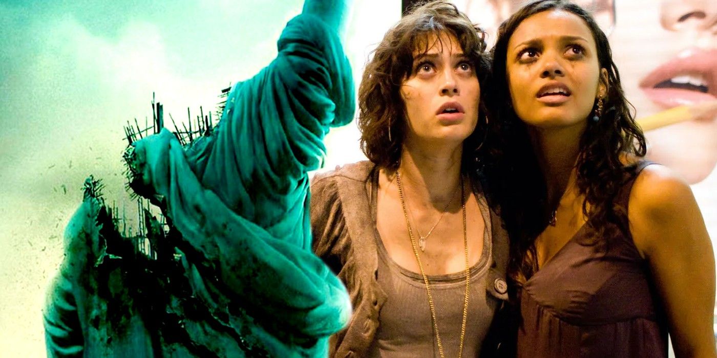 Lizzy Caplan as Marlena and Jessica Lucas as Lily in Cloverfield