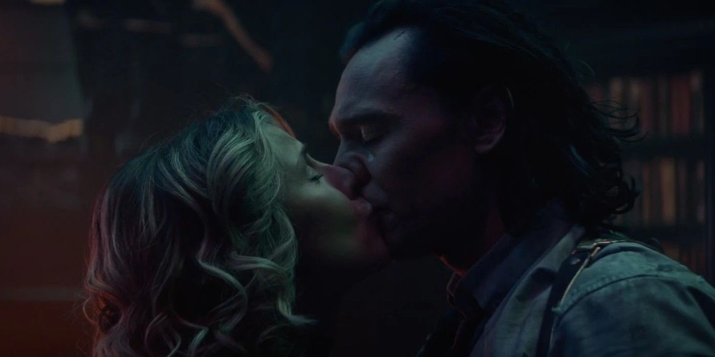 Loki でキスする Loki と Sylvie
