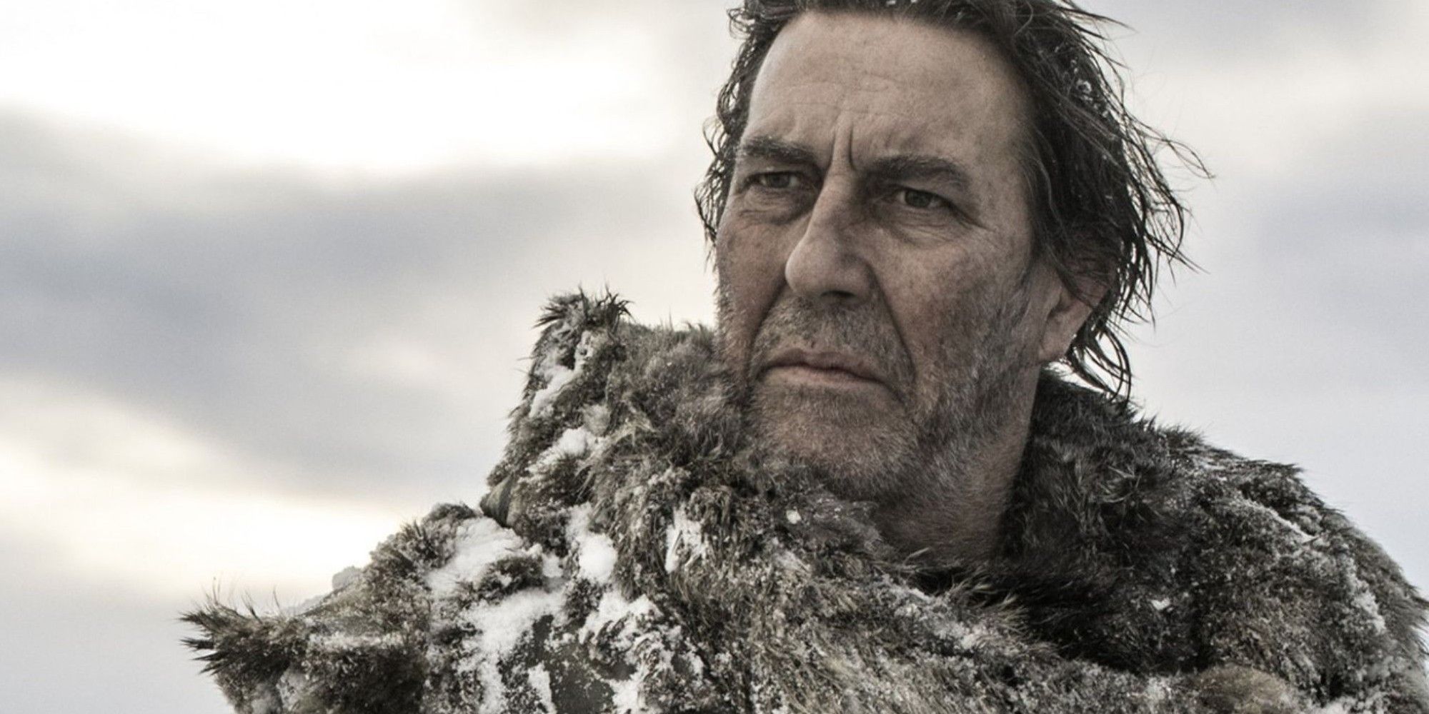Mance Rayder looking off in the distance in Game of Thrones