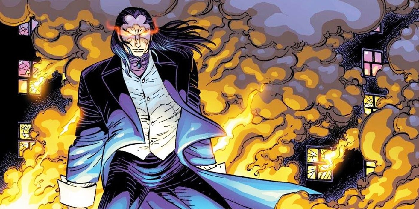 Morlun causing chaos in Marvel Comics.