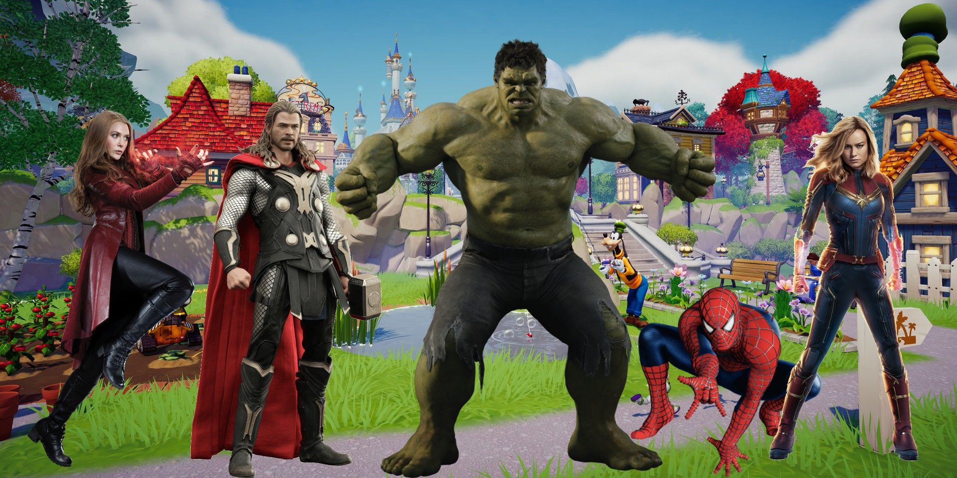 Disney Dreamlight Valley Marvel Characters Thor Spiderman Wanda