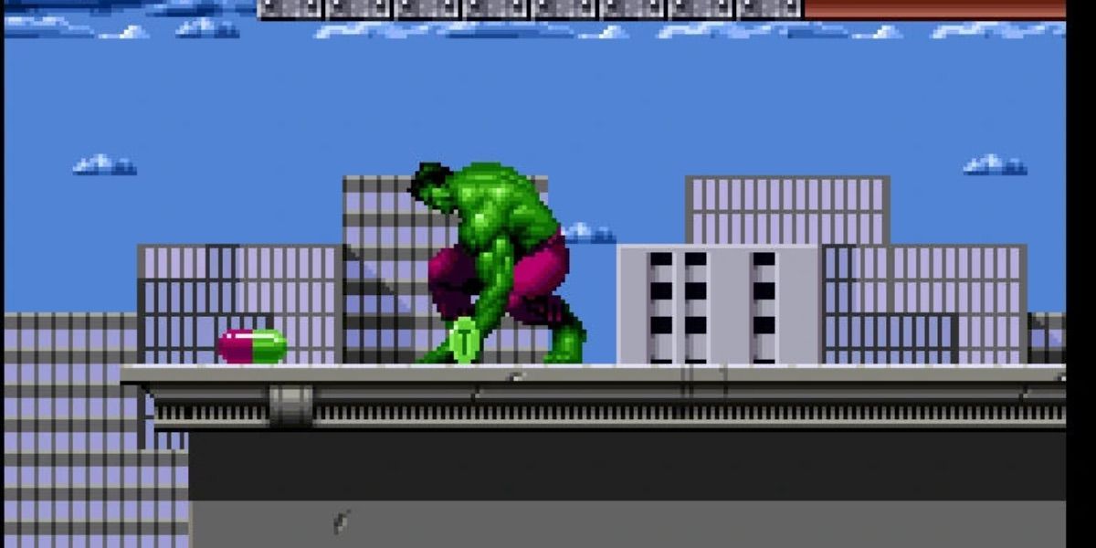 The Hulk lands on a platform in The Incredible Hulk