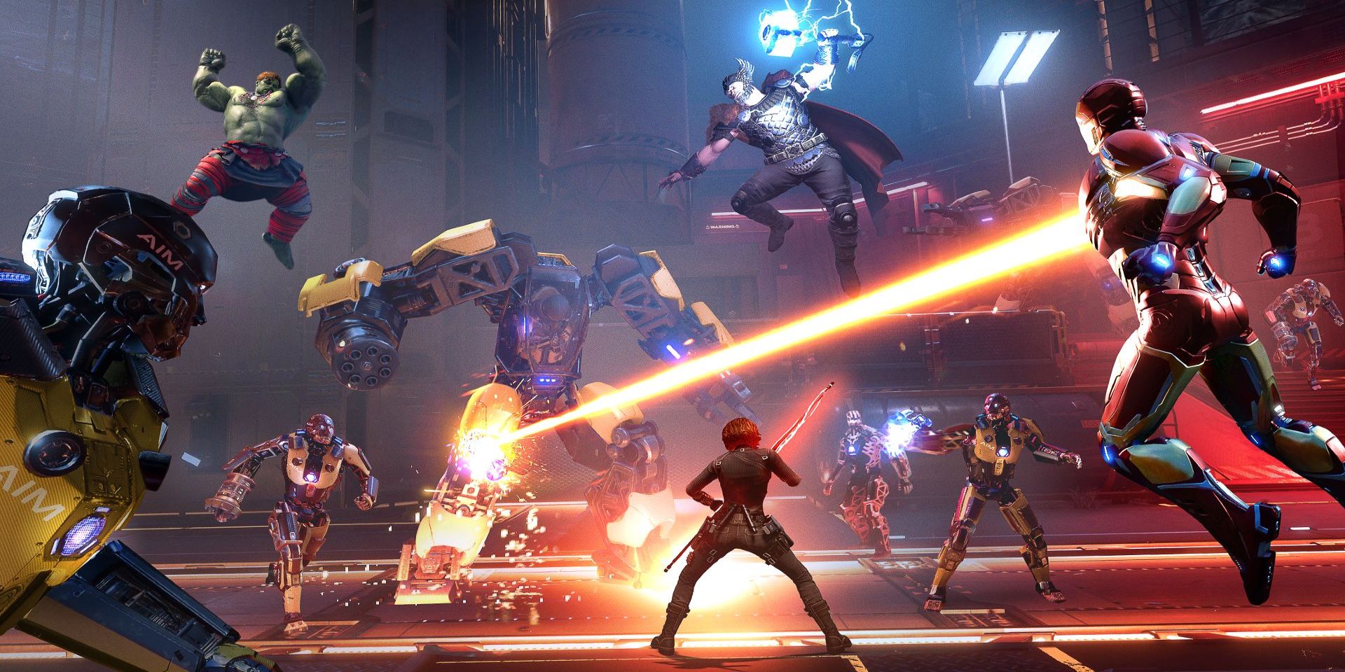 Uma imagem promocional do jogo de serviço ao vivo de 2020 Marvel's Anvengers.