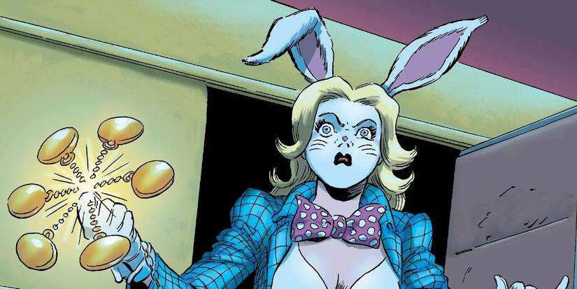 White Rabbit twirls a pocket watch in Marvel Comics 