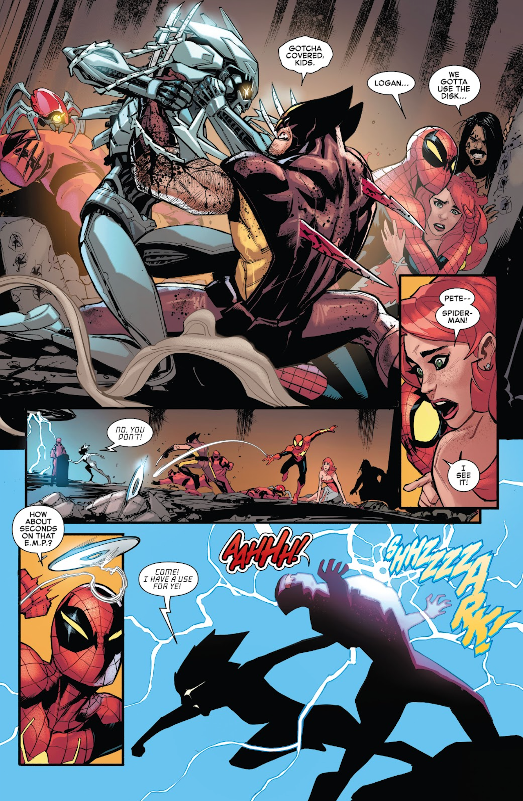 Mary Jane blows Spider-Man's identity