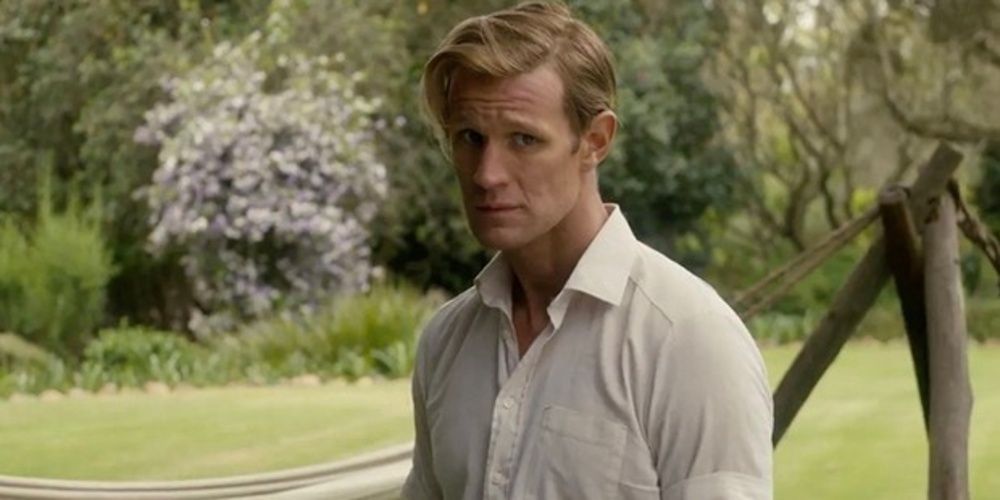 Matt Smith in a garden in The Crown