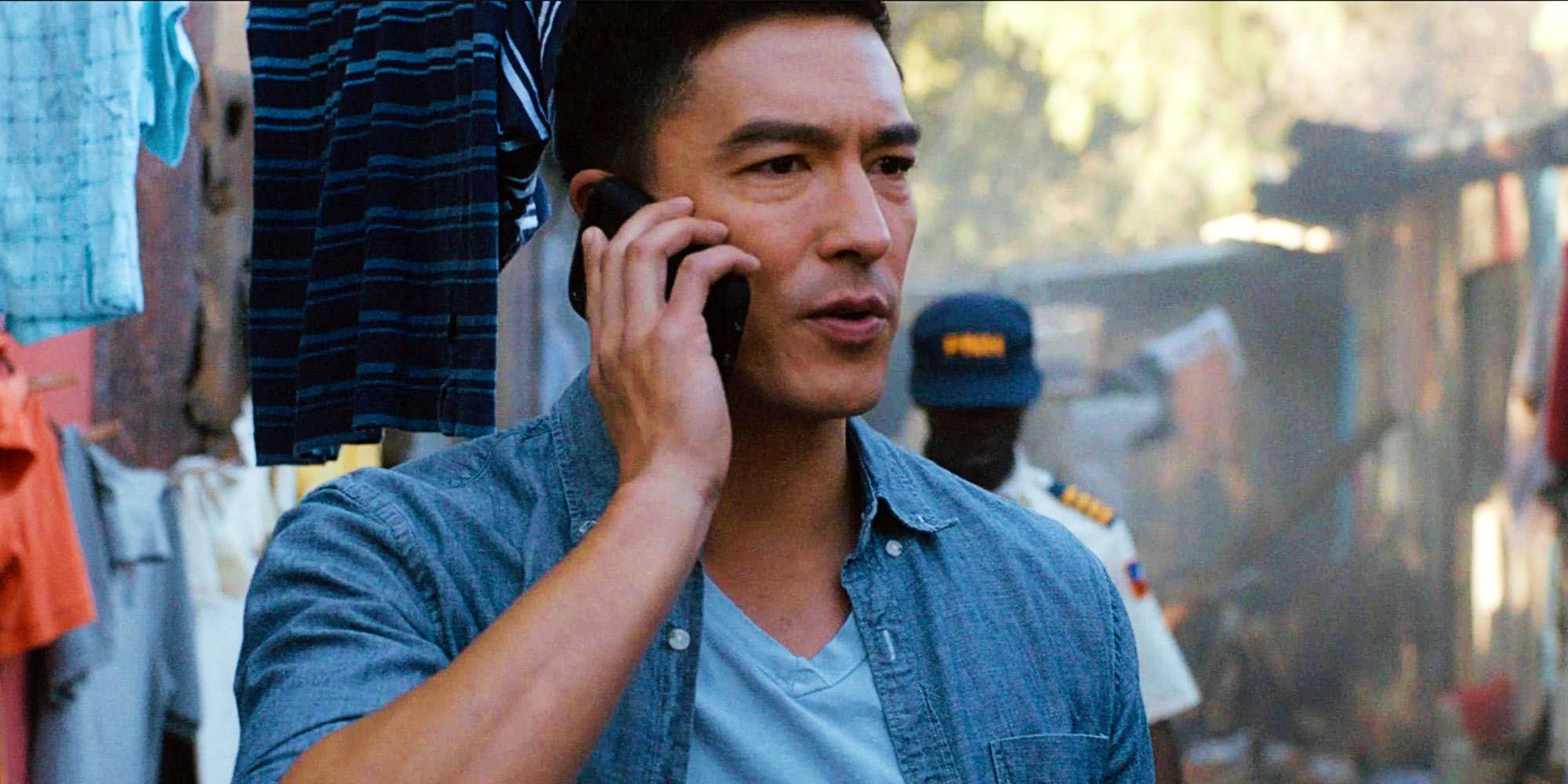 Matthew Simmons talking on the phone in Criminal Minds Beyond Borders