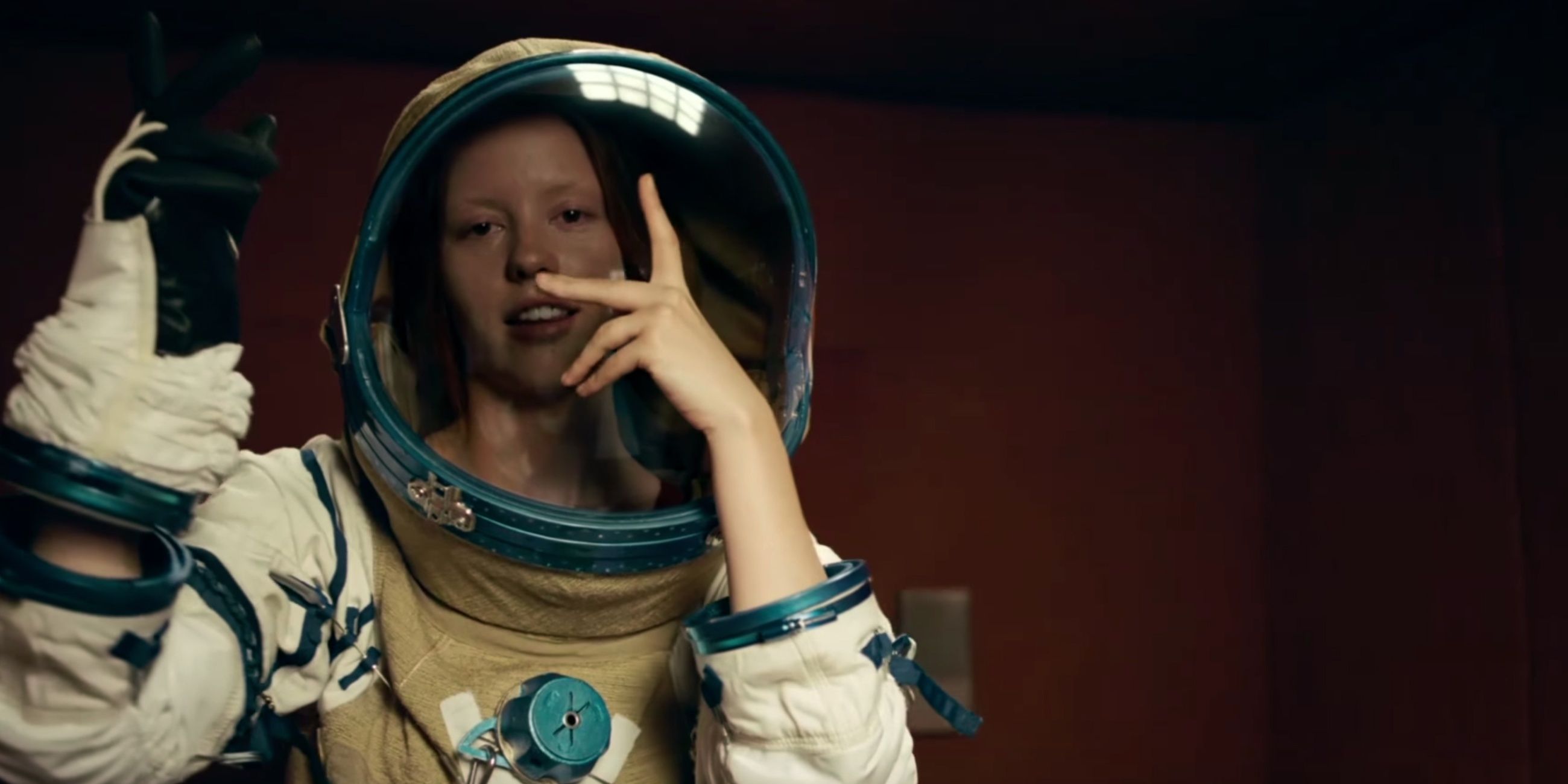 Mia Goth wearing a spacesuit in High Life Cropped