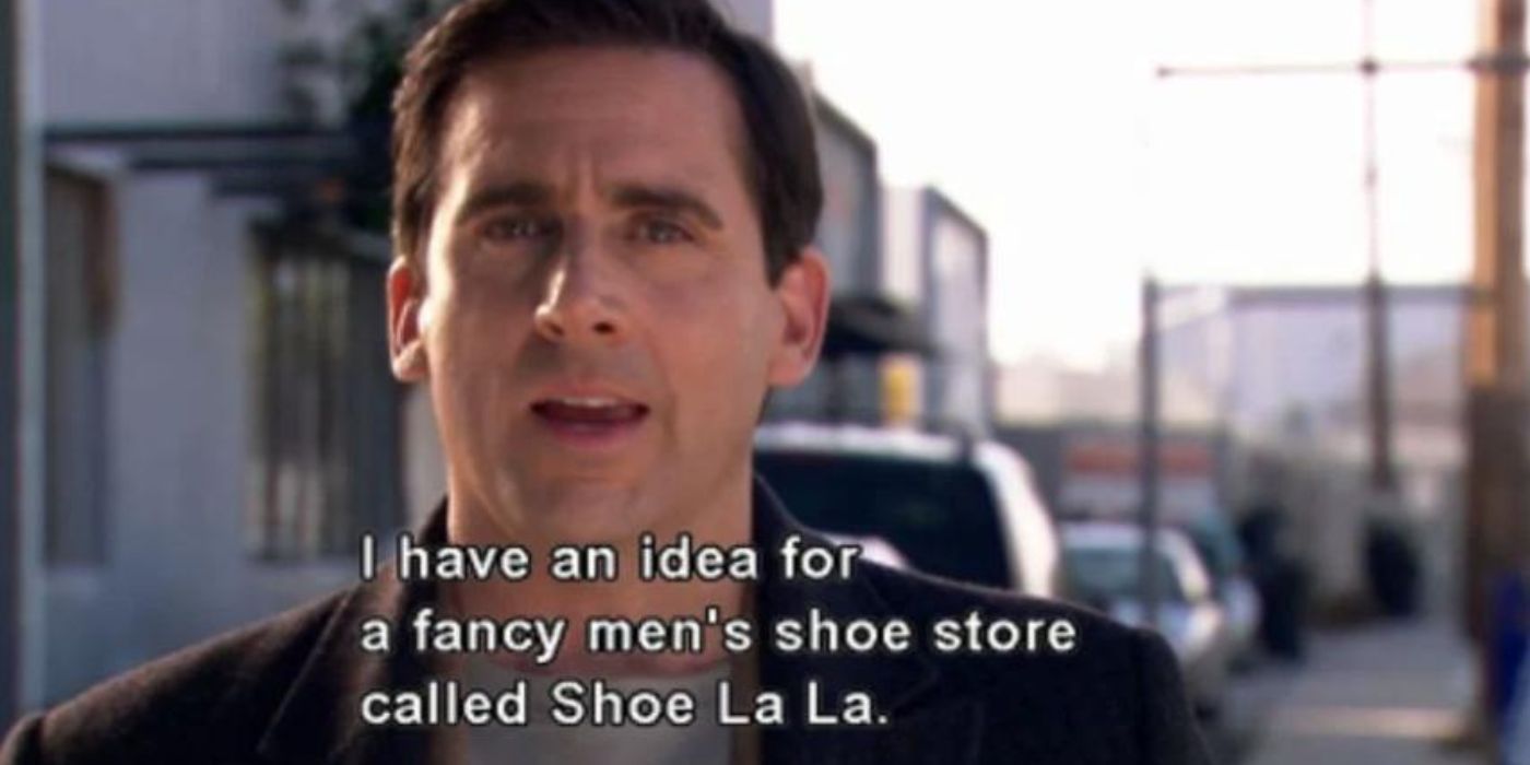 Michael talking about his shoe business on The Office