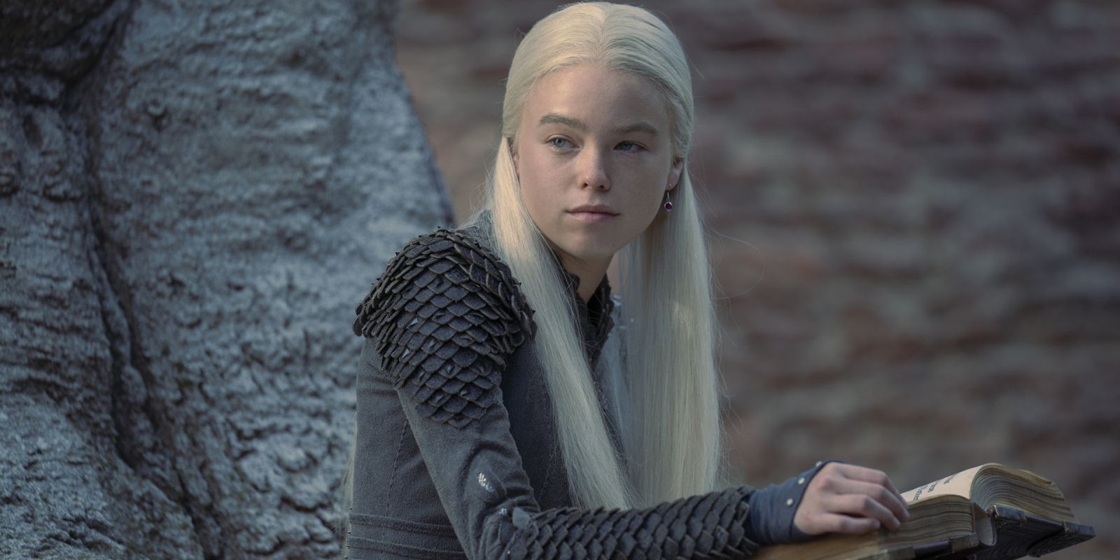 Milly Alcock como Rhaenyra Targaryen em House of the Dragon temporada 1 episódio 3
