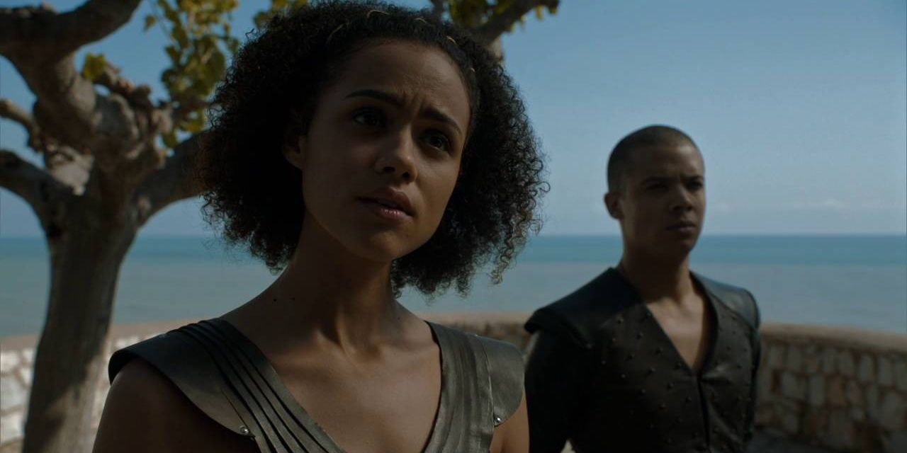Grey Worm Standing With Missandei
