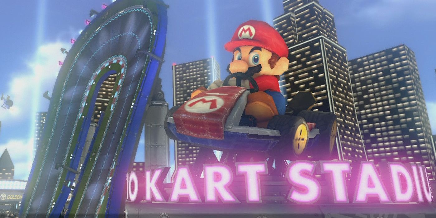 Mario Stadium in Mario Kart 8