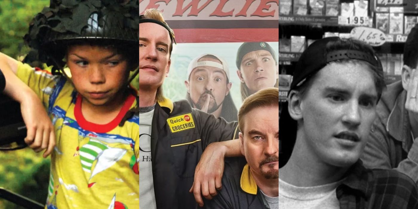 Split image of Son of Rambow, Clerks 3 and Clerks