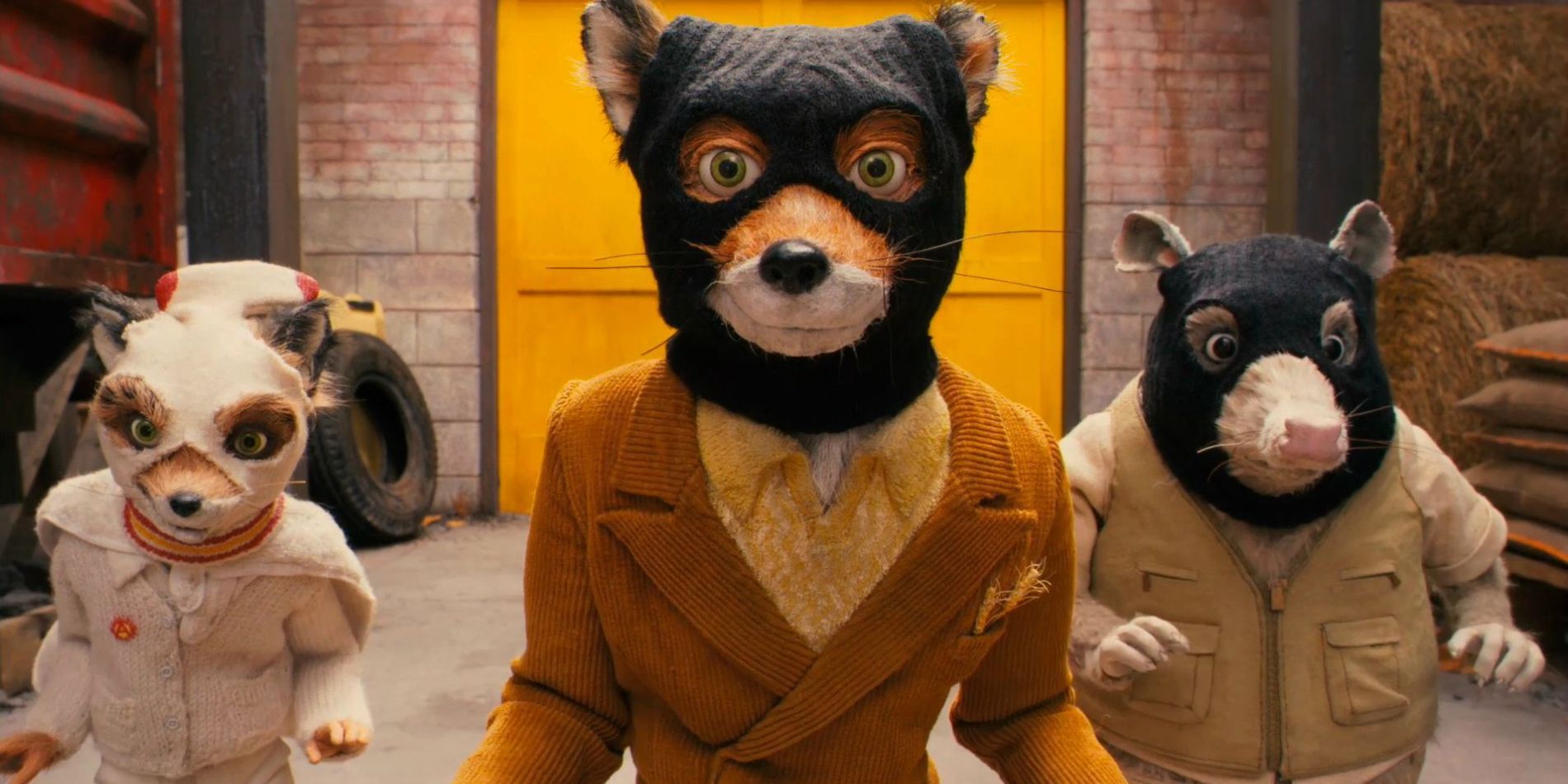 Mr Fox wearing a balaclava in Fantastic Mr Fox