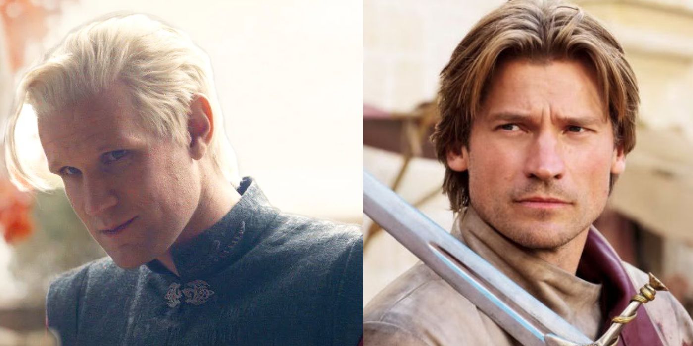 Daemon Targaryen &amp; Jaime Lannister split image