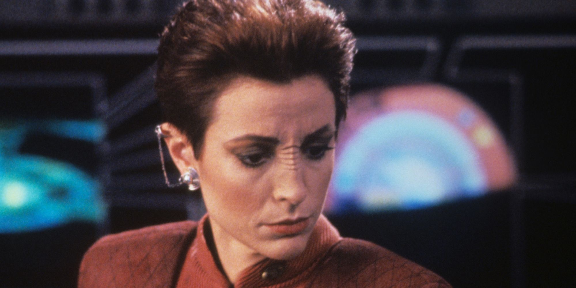 Nana Visitor as Kira Nerys in Star Trek Deep Space 9