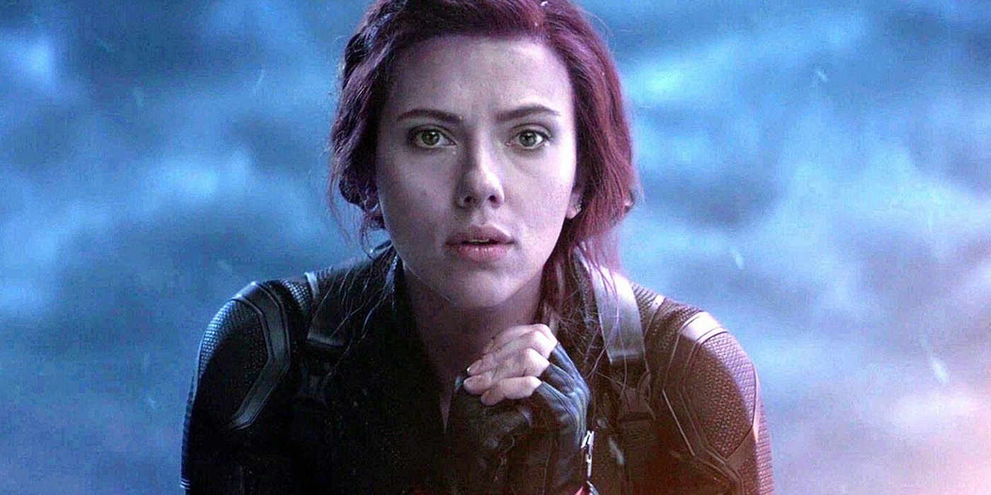 Natasha Romanoff looking stunned in Avengers Endgame