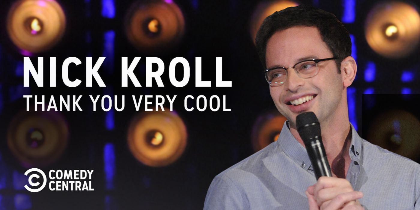 Nick Kroll talking into a microphone in Thank You Very Cool.