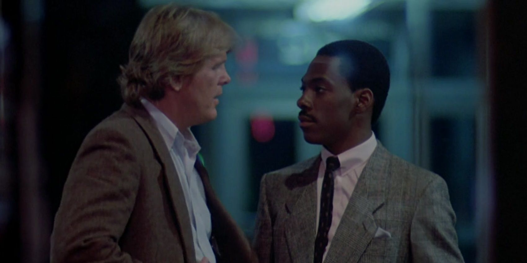 Nick Nolte and Eddie Murphy in 48 Hrs