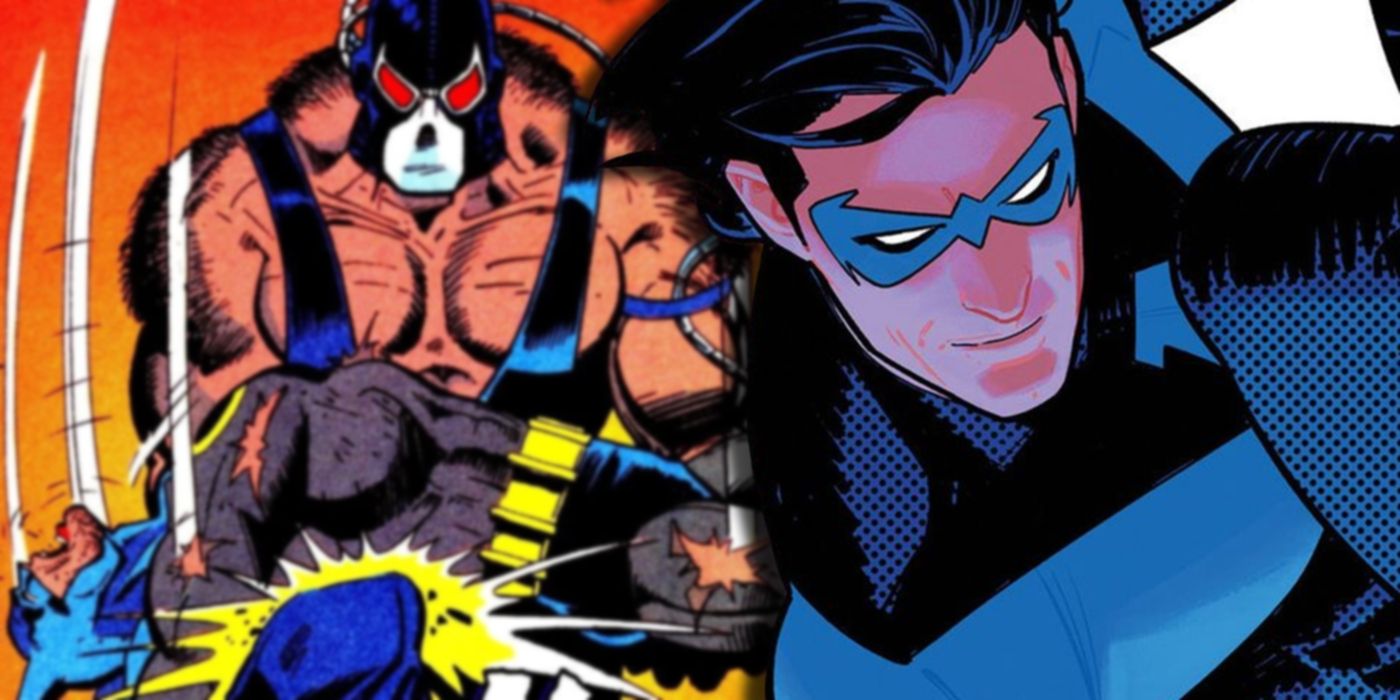 Nightwing and Bane DC Comics
