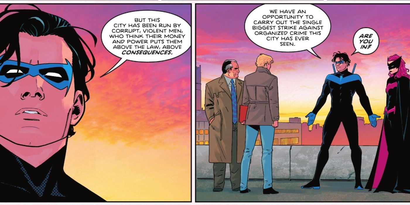 Nightwing and Batwoman in Nightwing #95