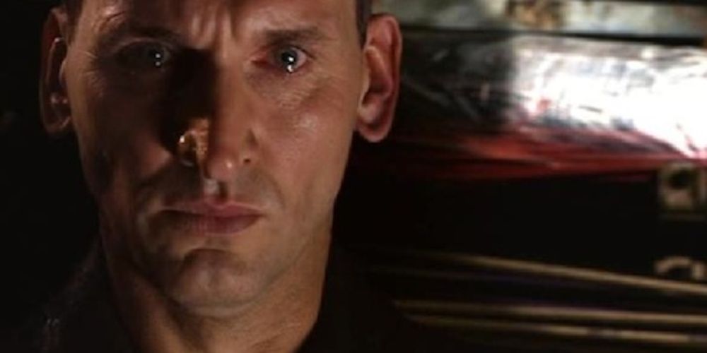 Ninth Doctor crying in Doctor Who