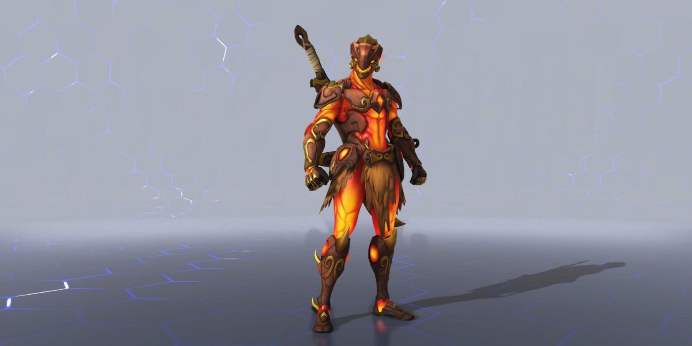 Genji wearing the Pacific All-Stars skin against a plain white background in Overwatch.