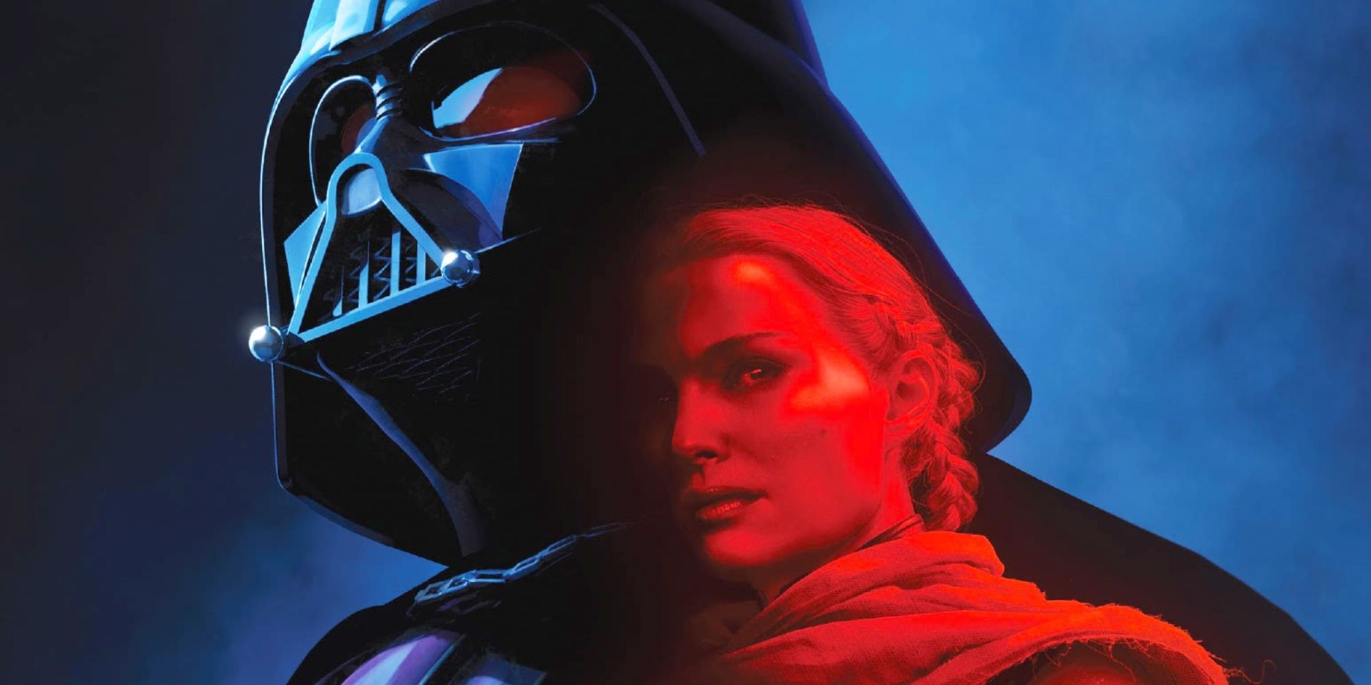 Darth Vader and Padmé Amidala in Star Wars Comic Cover