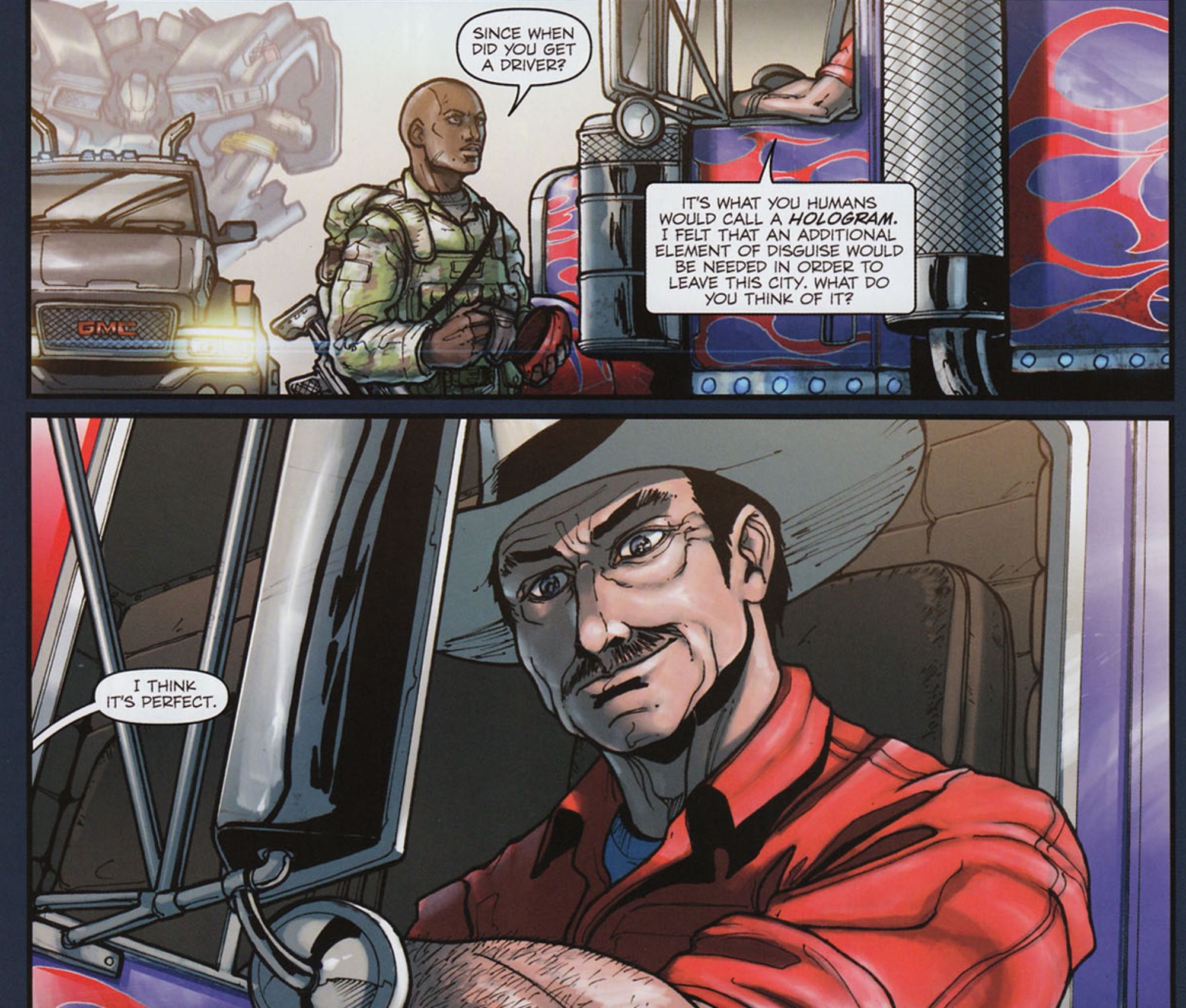 Peter Cullen Optimus Prime Cameo In Transformers Prequel Comic