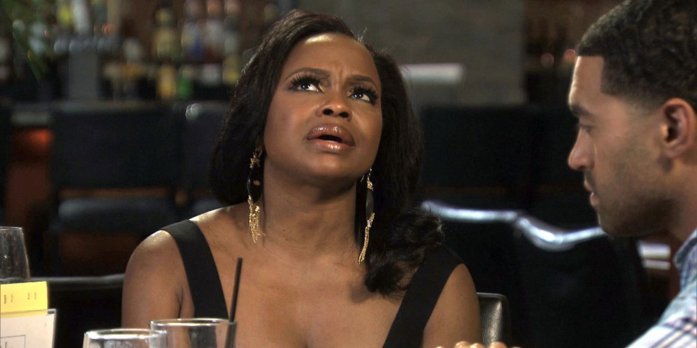 Phaedra crying to Apollo on RHOA 