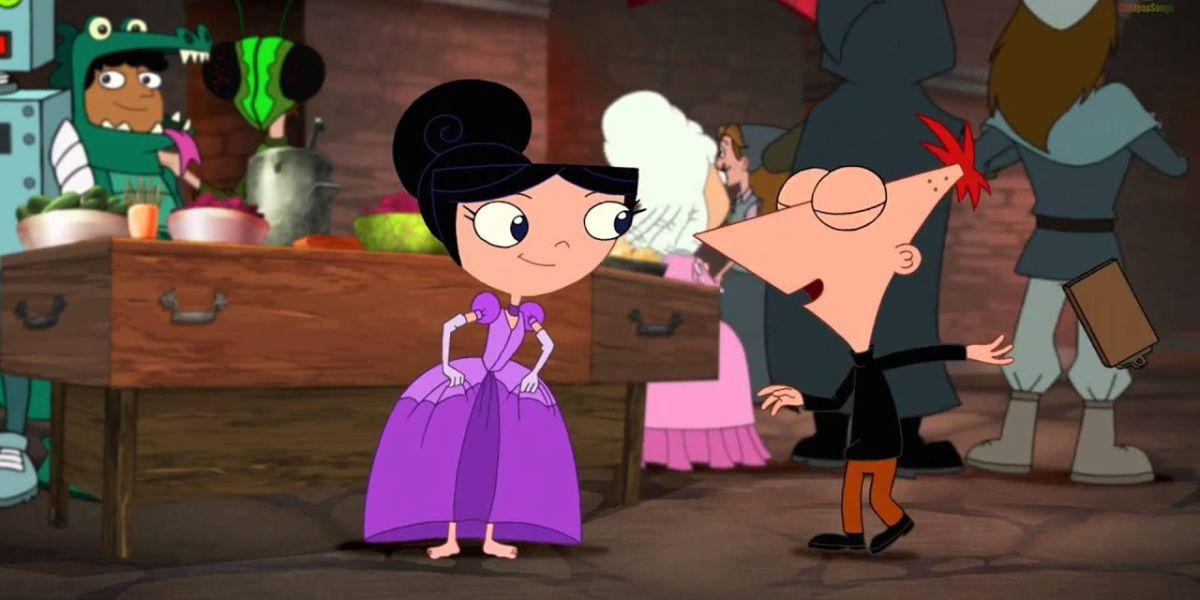 Phineas and Isabella in costumes in Phineas and Ferb
