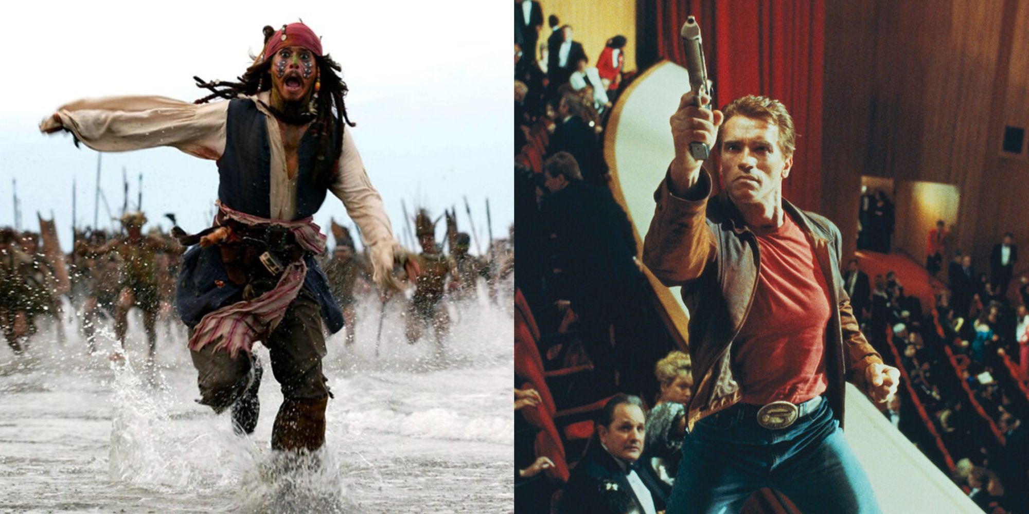 Pirates of the Caribbean 2 and Last Ation Hero