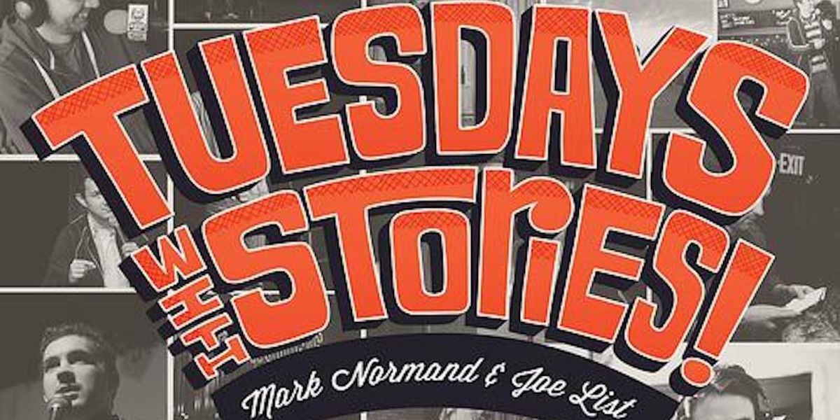 A banner image for the podcast Tuesdays With Stories 