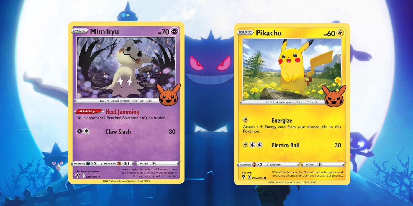 Pokémon-TCG-Trick-Or-Trade-Cards-Worth-The-Most-Money Mimikyu e Pikachu