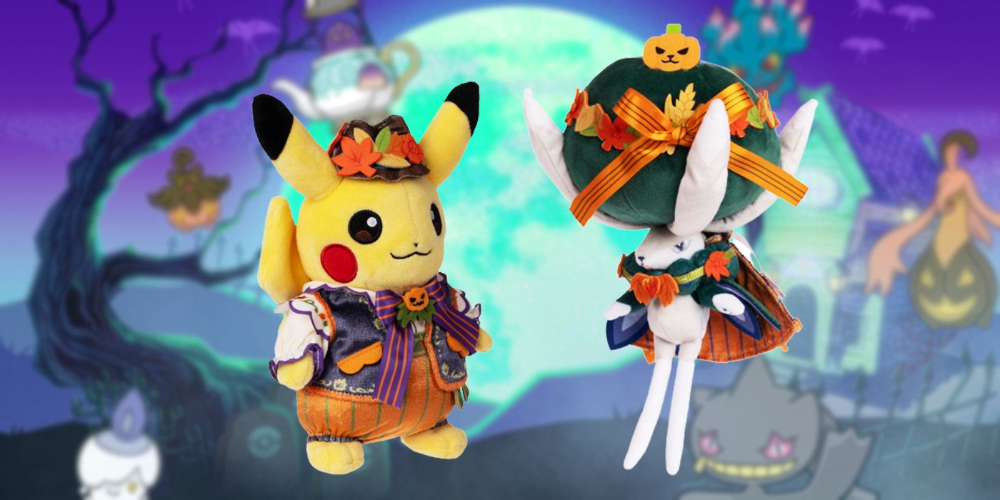Pokémon Center Halloween Pikachu e Calyrex Spooky Festival Plushies