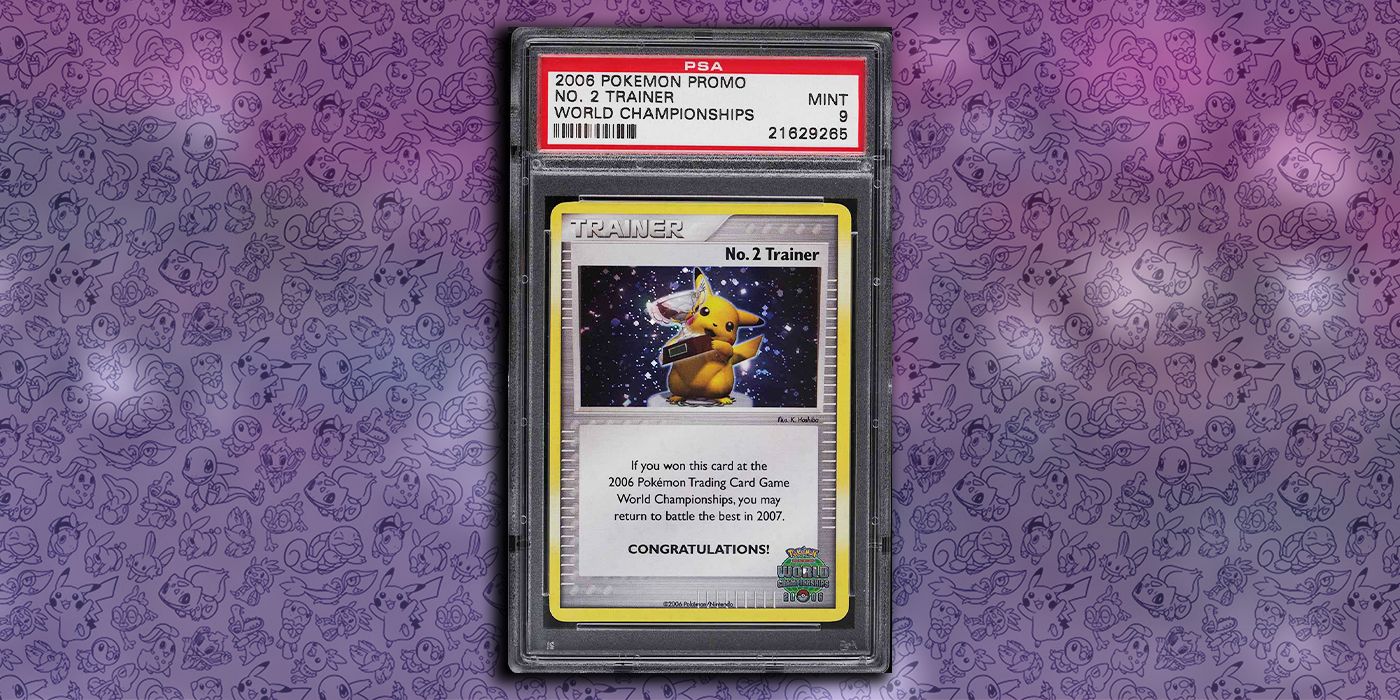 Cartão promocional do Campeonato Mundial de Treinador Número Dois do Pokémon TCG