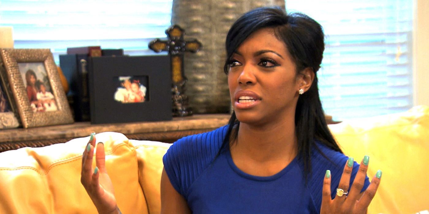 Porsha crying to her sister on RHOA 