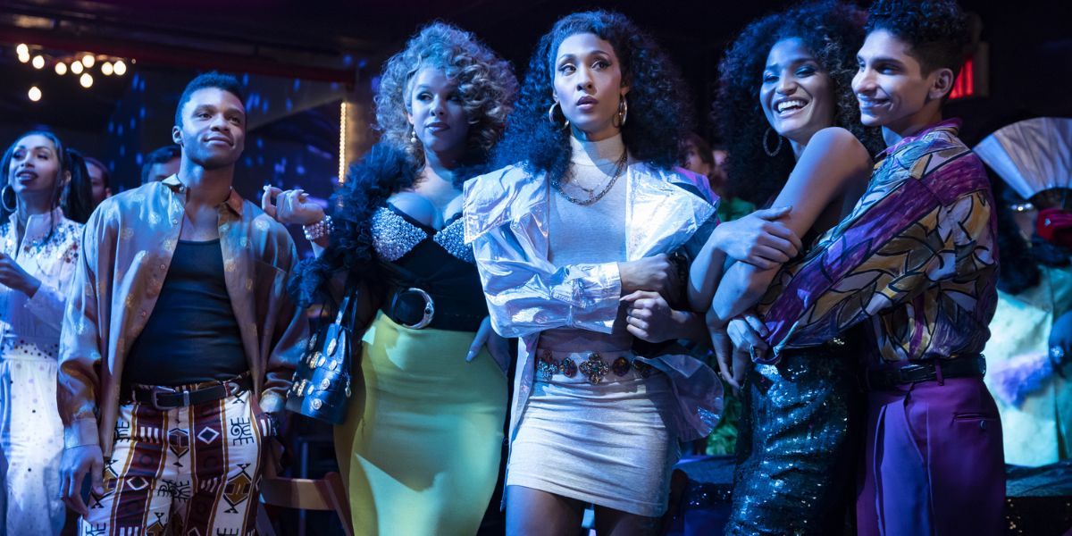 The cast of Pose in a club 