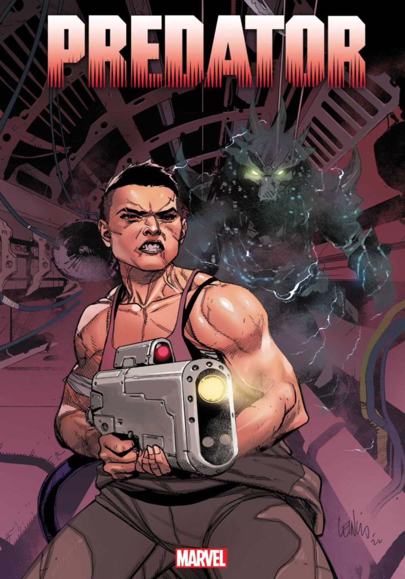 Predator #4 cover art - Marvel Comics