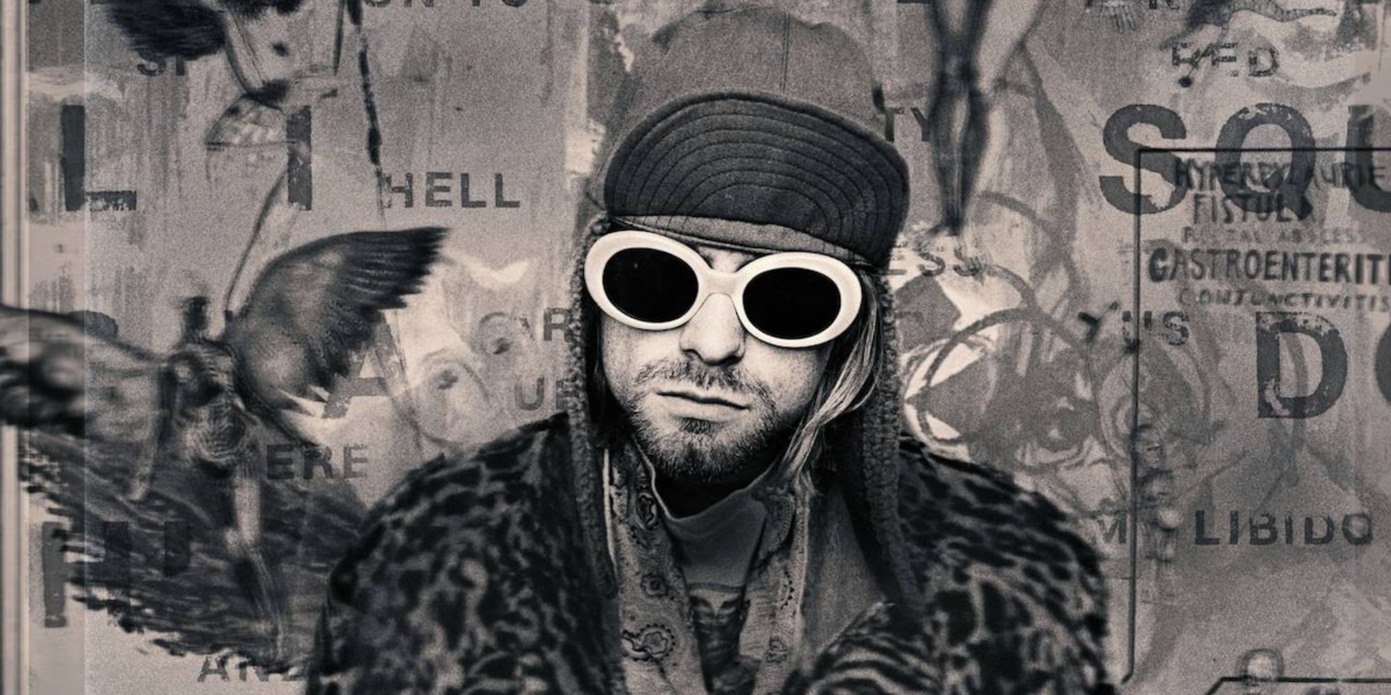 Promo image from Kurt Cobain Montage Of Heck documentary