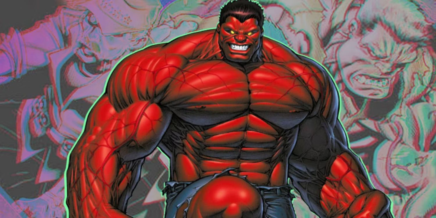 Hulk Vermelho aparece na Marvel Comics.