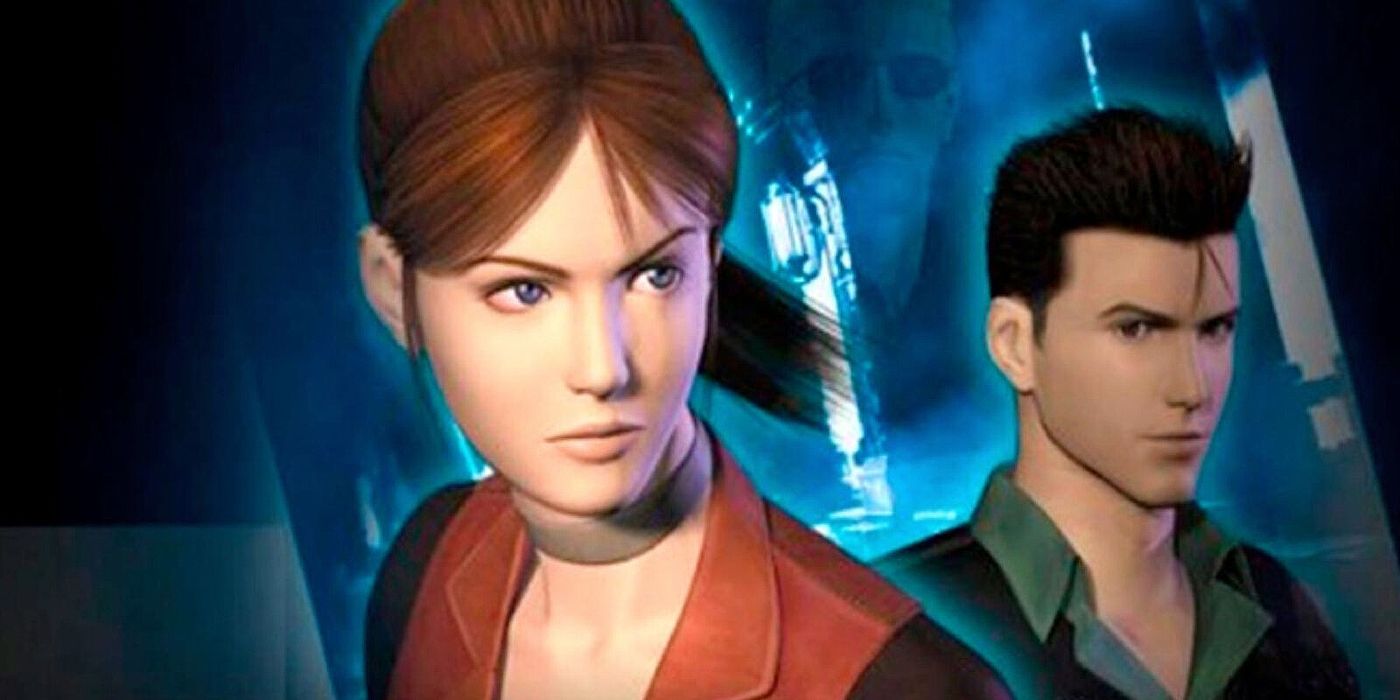 Claire y Chris se miran desde la portada de Resident Evil Code Veronica 