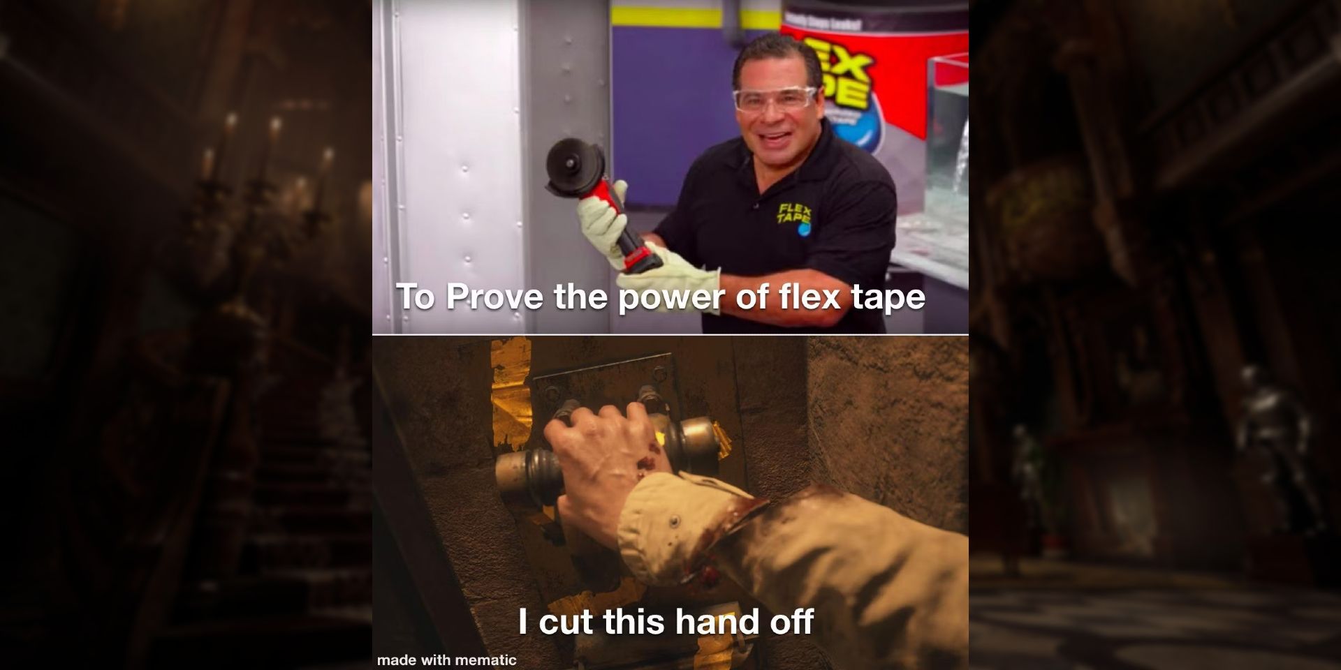 Resident Evil Flex Tape Meme