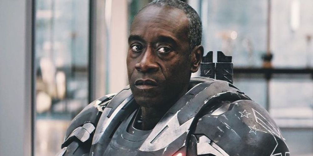 Rhodey in his War Machine armor in Avengers Endgame